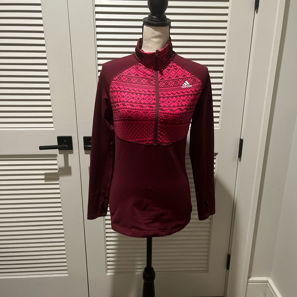 Adidas Bold Red and Pink Climawarm Jacket - Picture 1 of 8